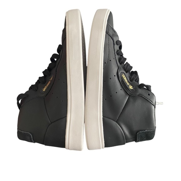 NWT Adidas Originals Women's Sleek Mid Sneaker Black Size 5 - Picture 3 of 8